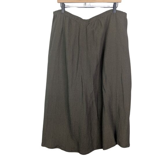 J Jill Set Womens 2X Jacket Skirt Outfit Brown Hemp Silk Lagenlook Boho Earthy - Picture 5 of 12